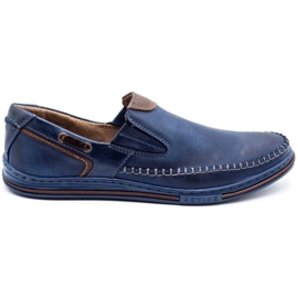 Polbut Scarpe uomo mocassini 09 blu navy