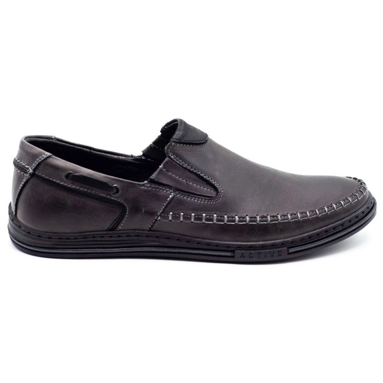 Polbut Scarpe da uomo mocassini 09 grigio