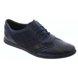 Polbut Scarpe casual da uomo in pelle C7 blu navy