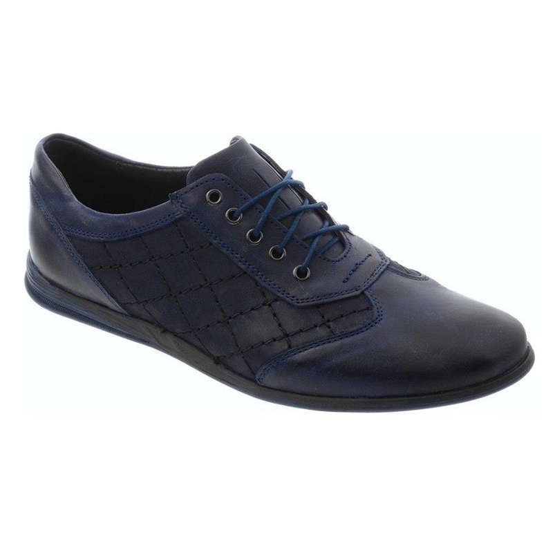 Polbut Scarpe casual da uomo in pelle C7 blu navy