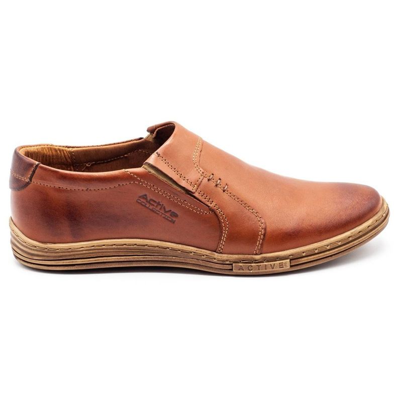 Polbut Scarpe uomo in pelle 334 cammello multicolore