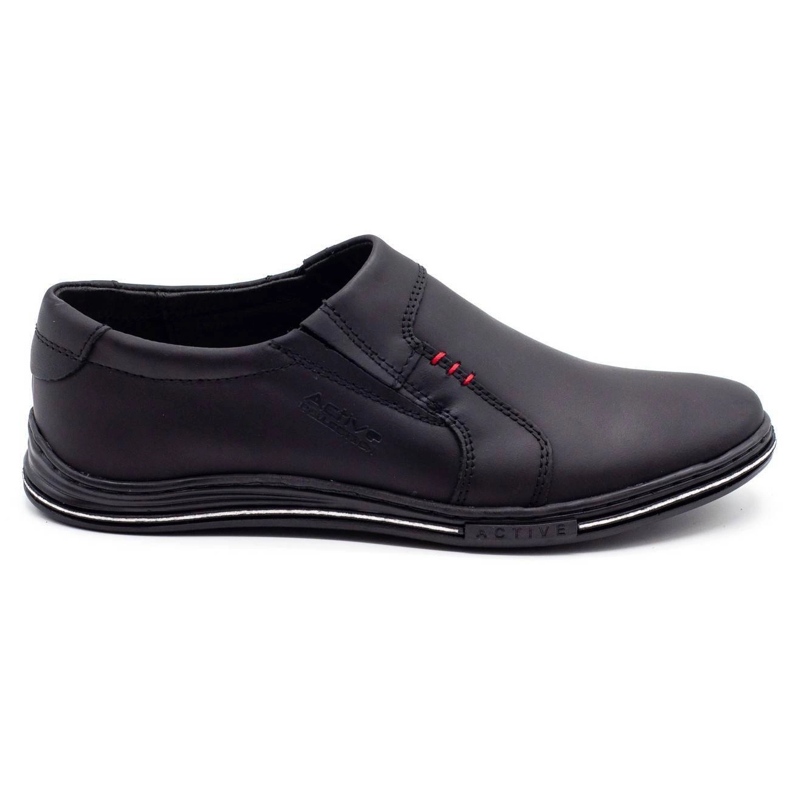 Polbut Scarpe da uomo in pelle 334 nere nero