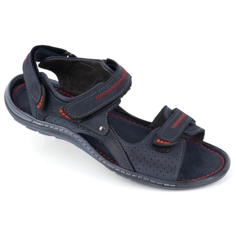 Olivier 323 Sandali blu navy da uomo