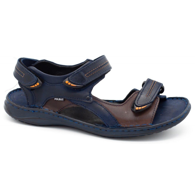 Polbut Sandali SA04 blu navy con marrone multicolore
