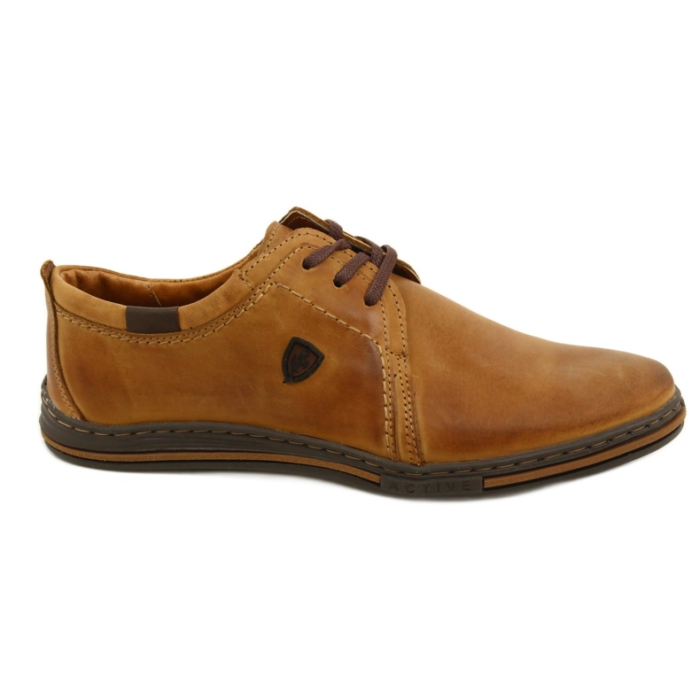 Polbut Scarpe in pelle da uomo 343 rosse marrone