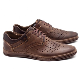 Polbut Scarpe uomo in pelle 402 marrone estivo