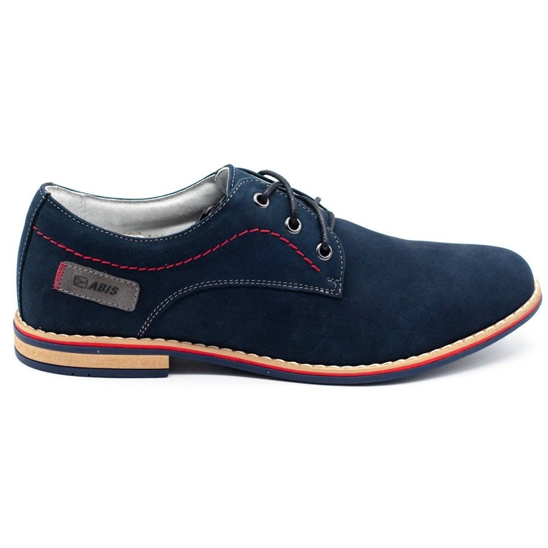 ABIS Scarpe da uomo in pelle 4149 GR/B blu navy multicolore