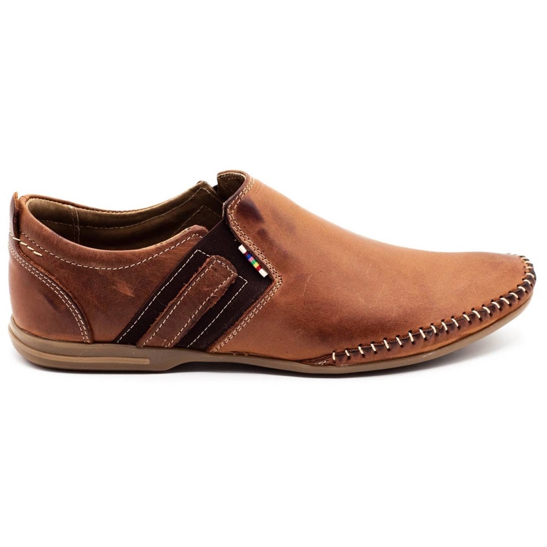 KOMODO Scarpe da uomo in pelle 711 marrone