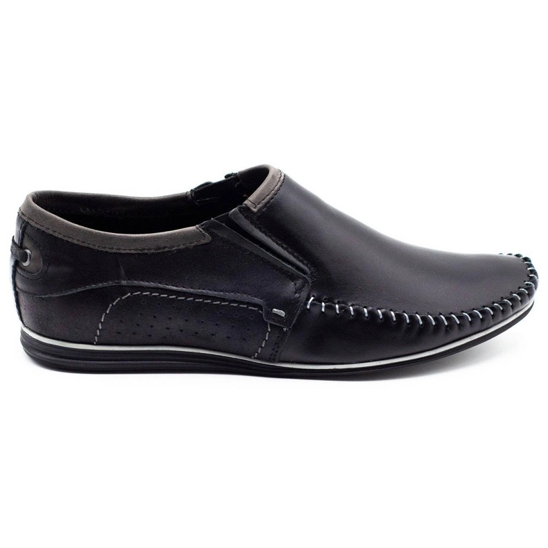 KOMODO Scarpe da uomo in pelle 847 nere nero
