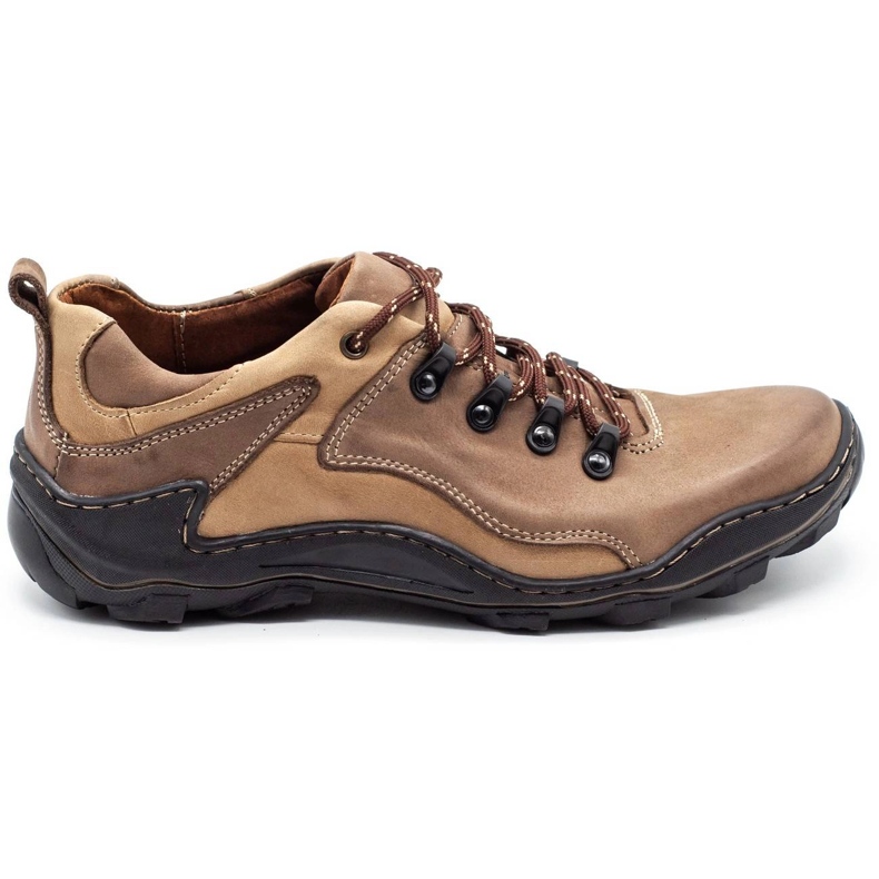 KENT Scarpe da uomo in pelle Trapery 207 marrone
