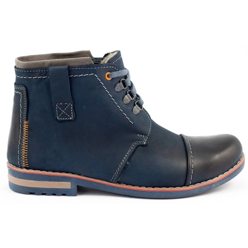 Olivier Scarpe Invernali Da Uomo Stivali Da Neve 120 Blu Navy