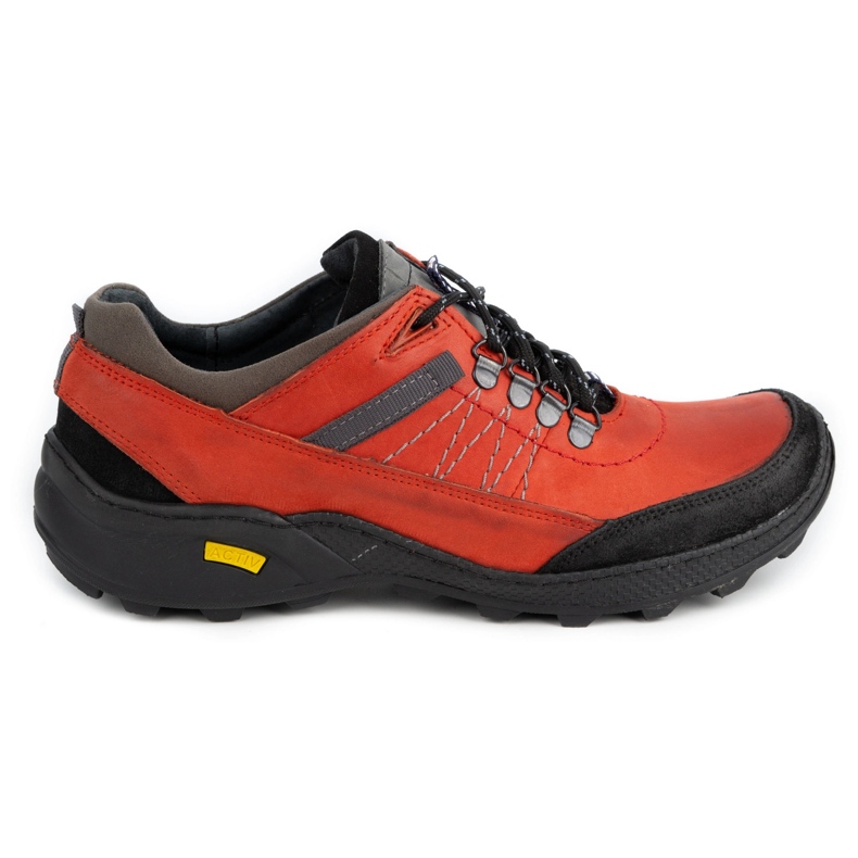 Olivier Scarpe trekking uomo 274GT rosse rosso