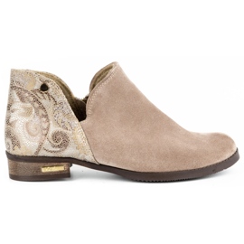 Olivier Comodi stivali donna Silvia beige