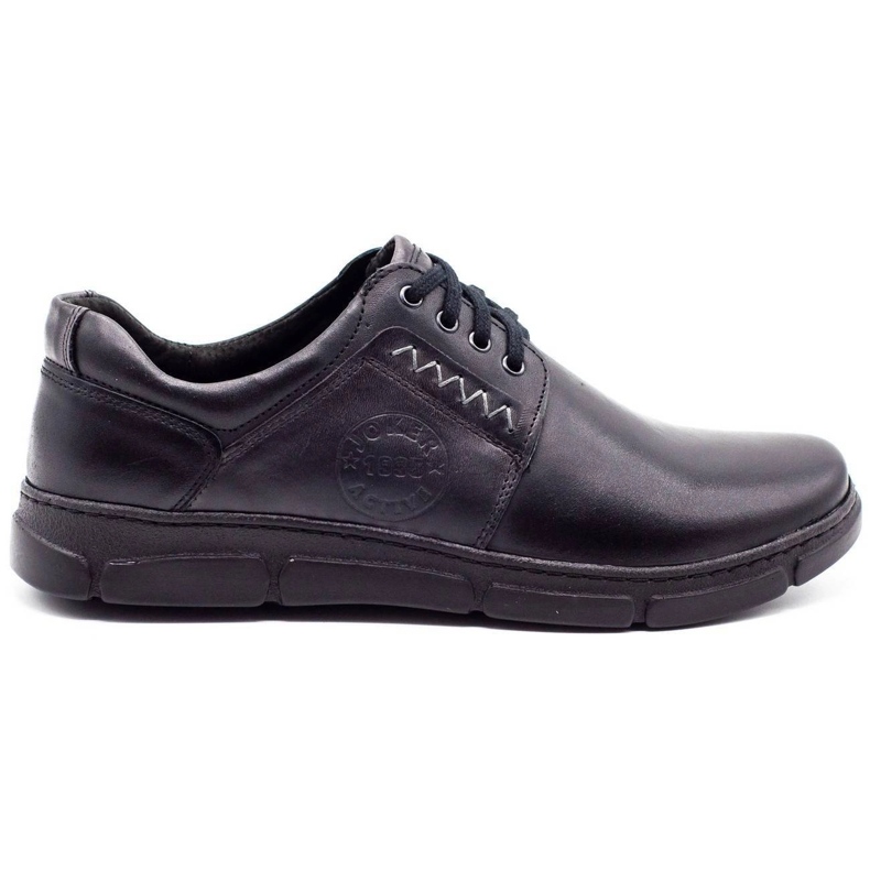 Joker Scarpe da uomo in pelle nere 506 nero