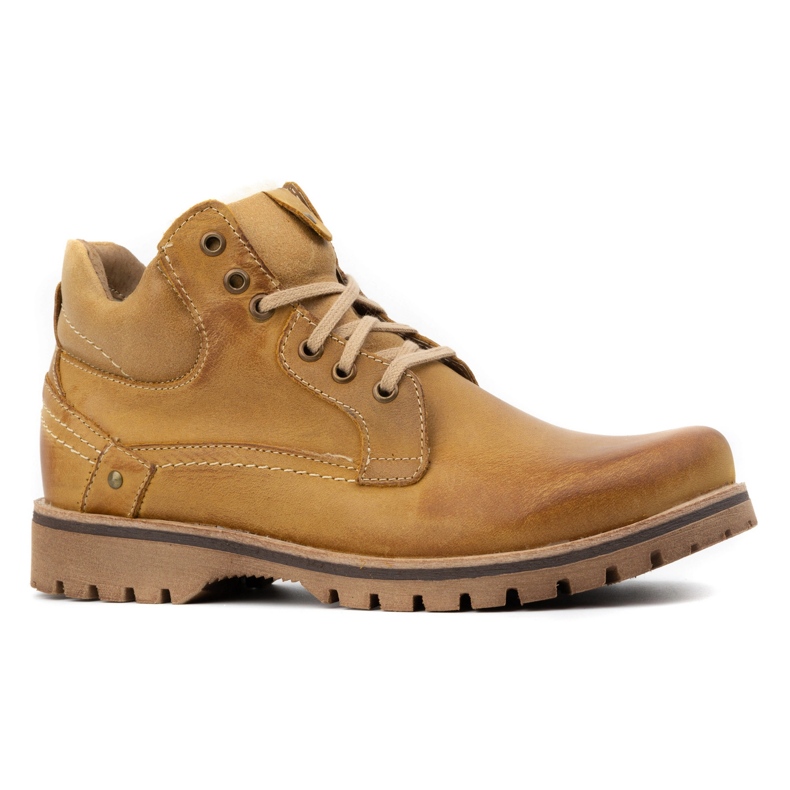 KOMODO Scarpe da uomo isolanti da neve 885 cammello marrone