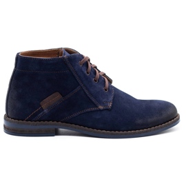 Olivier Stivali Jodhpur da uomo 605 blu navy