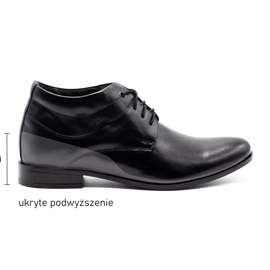 Lukas Scarpe da uomo nere che aumentano 300LU nero