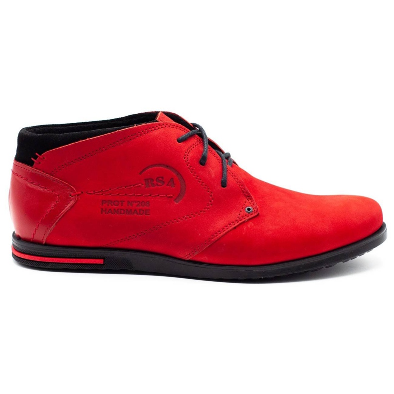 Polbut Scarpe isolate rosse da uomo C37F in camoscio rosso