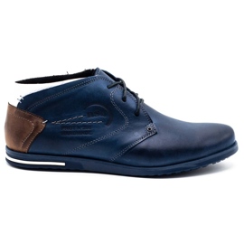 Polbut Scarpe isolate da uomo C37F blu navy con bianco multicolore