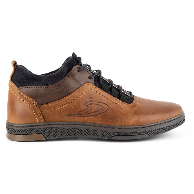 Polbut Scarpe da uomo invernali K27F cammello marrone