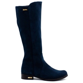 Olivier Stivali alla moda Klara blu navy