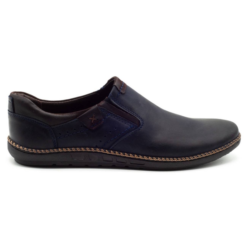 Polbut Scarpe da uomo 401E blu navy