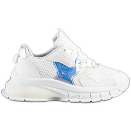 SHELOVET Scarpe da ginnastica alla moda bianco