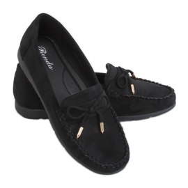 Mocassini neri da donna RQ-2 Black nero