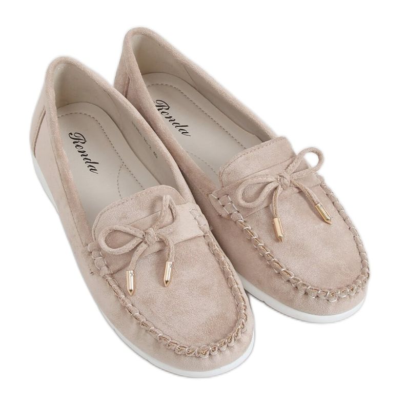 Mocassini da donna beige RQ-2 Beige
