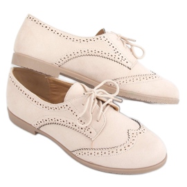 Mocassini stringati Beis beige