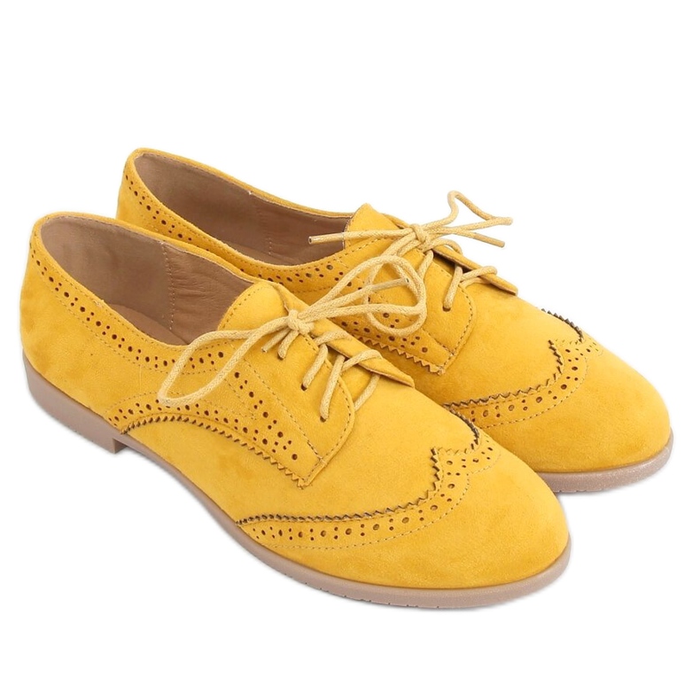 Mocassini allacciati Mostaza H110 giallo