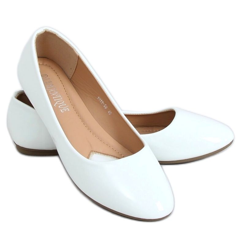 Ballerine laccate bianche 9988-60 White bianca
