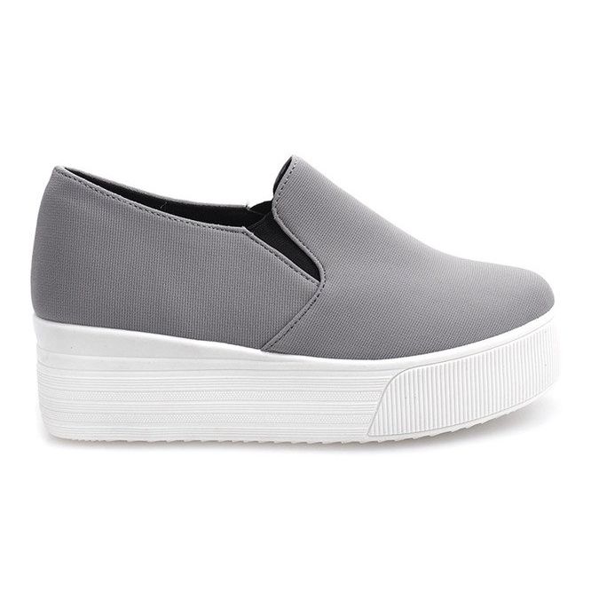 Sneakers Creepers On Platform 812 Grigie grigio