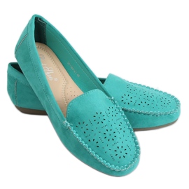 Mocassini traforati verdi XR-1R6 Green verde