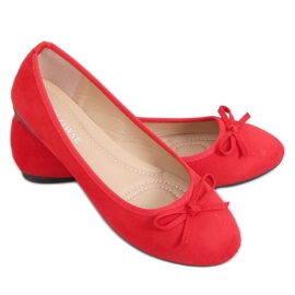 Ballerine in camoscio rosso 9F116 Red