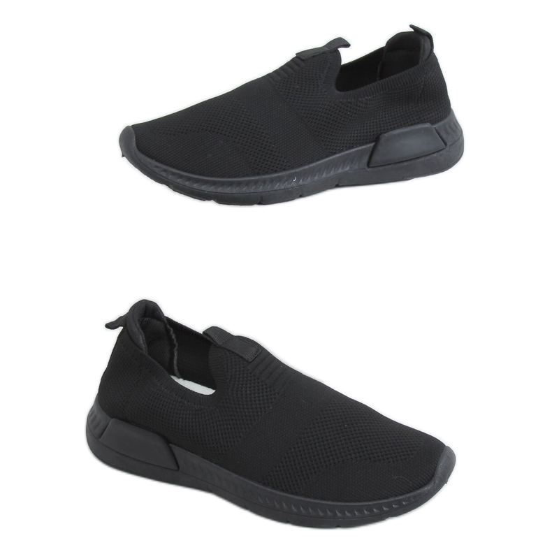 Calze nere scarpe sportive C9273 Negro nero