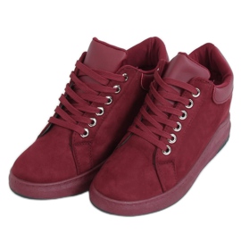 Sneakers con zeppa nascosta M329 Wine Red rosso
