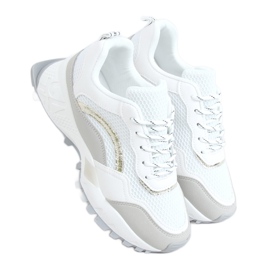 2008 Scarpe sportive bianche e grigie bianco grigio