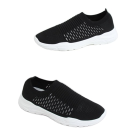 Scarpe sportive nere con calzini 9862 Black nero