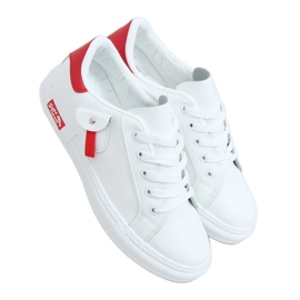 Sneakers da donna bianche e rosse LA132P Red bianco rosso