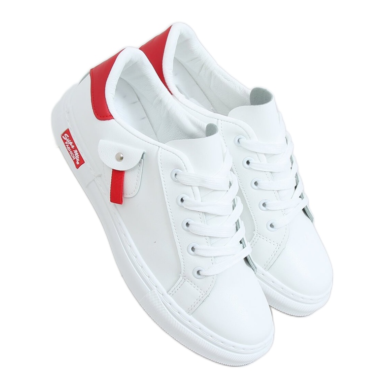 Sneakers da donna bianche e rosse LA132P Red bianca rosso
