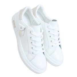 Sneakers donna bianche e beige LA132P Beige bianca