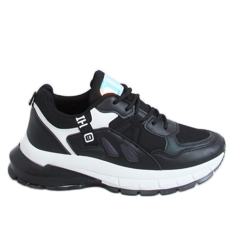 Scarpe sportive nere da donna B0-553 Black nero