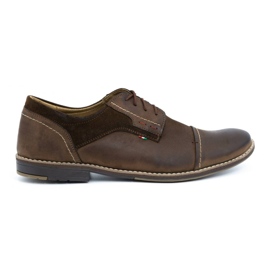 Olivier Scarpe da uomo in pelle 253 marrone