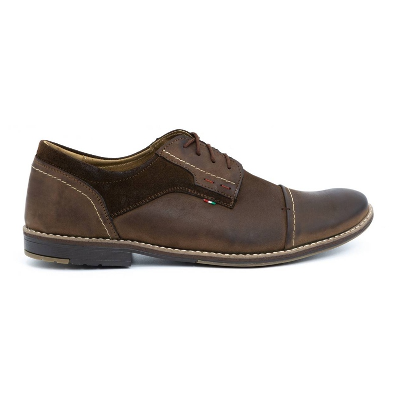 Olivier Scarpe da uomo in pelle 253 marrone