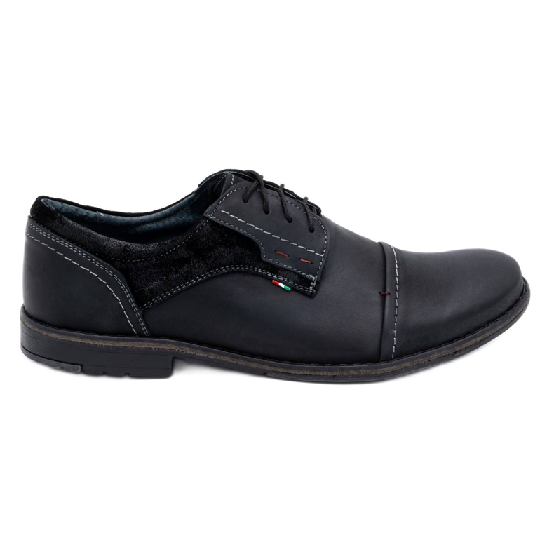 Olivier Scarpe da uomo in pelle 253 nere nero