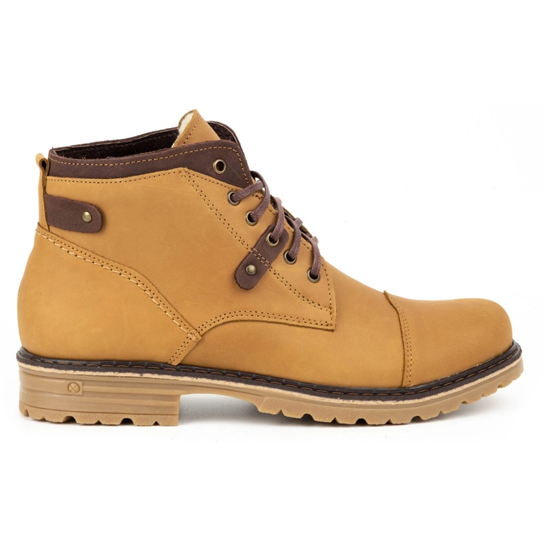 Polbut Scarpe invernali da uomo rosse C15 arancia