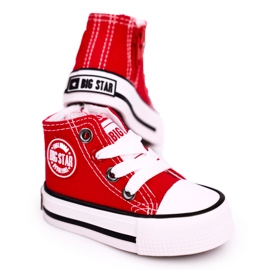 Sneakers Alte Per Bambini Con Cerniera Big Star HH374086 Rosse rosso