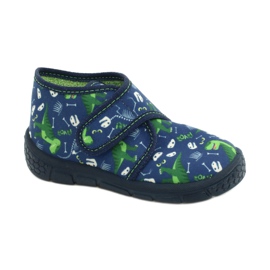Scarpe per bambini Befado 538P037 bianca blu navy verde