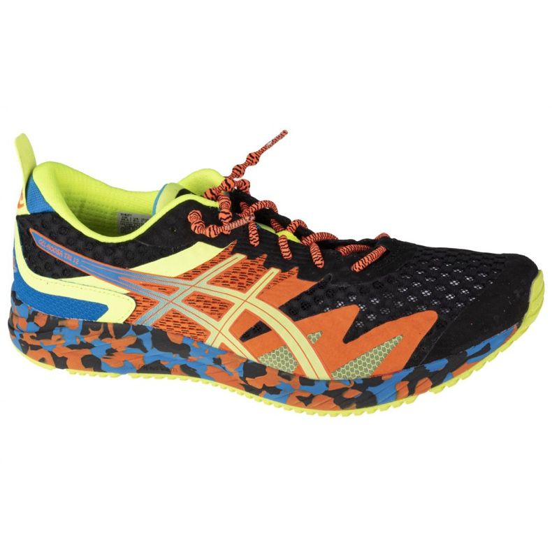 Asics Gel-Noosa Tri 12 M 1011B277-005 scarpe nero blu arancia giallo